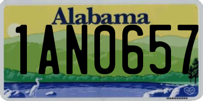 AL license plate 1AN0657