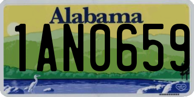 AL license plate 1AN0659