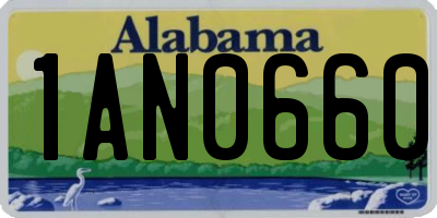 AL license plate 1AN0660
