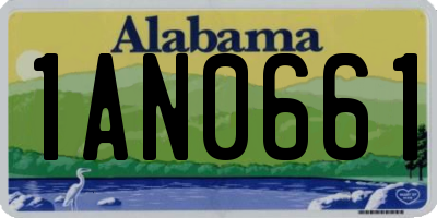 AL license plate 1AN0661