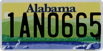 AL license plate 1AN0665