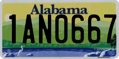 AL license plate 1AN0667