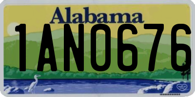 AL license plate 1AN0676