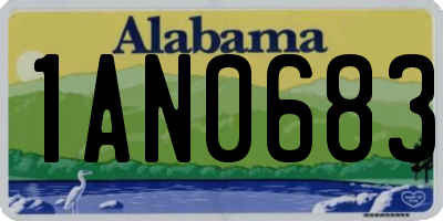 AL license plate 1AN0683