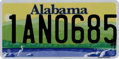 AL license plate 1AN0685
