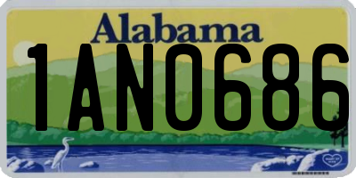 AL license plate 1AN0686