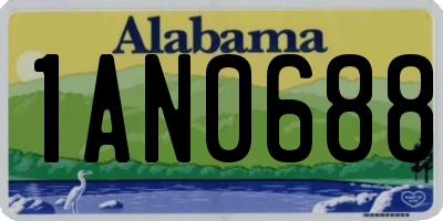 AL license plate 1AN0688