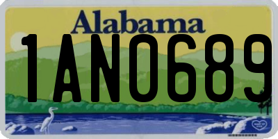 AL license plate 1AN0689