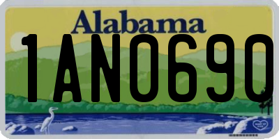 AL license plate 1AN0690