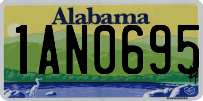 AL license plate 1AN0695