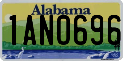 AL license plate 1AN0696