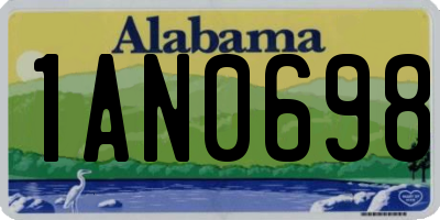 AL license plate 1AN0698