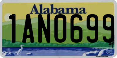AL license plate 1AN0699