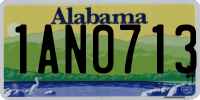 AL license plate 1AN0713