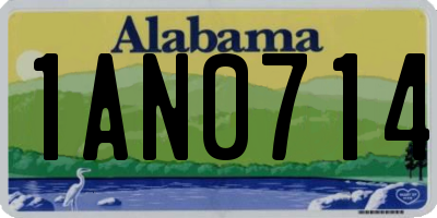 AL license plate 1AN0714