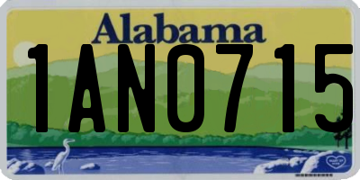 AL license plate 1AN0715