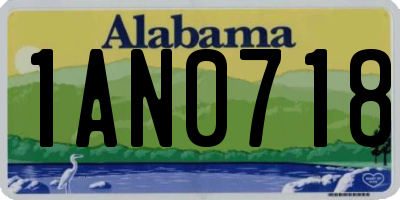 AL license plate 1AN0718