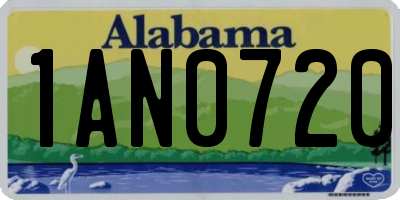 AL license plate 1AN0720