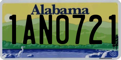 AL license plate 1AN0721