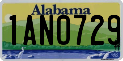 AL license plate 1AN0729