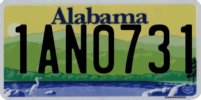 AL license plate 1AN0731