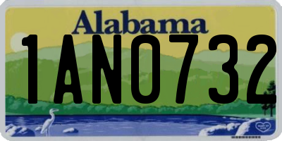 AL license plate 1AN0732
