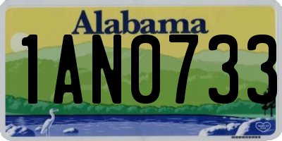 AL license plate 1AN0733