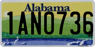 AL license plate 1AN0736