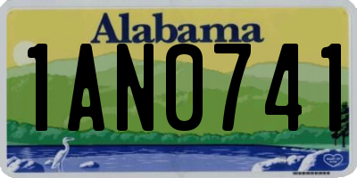AL license plate 1AN0741