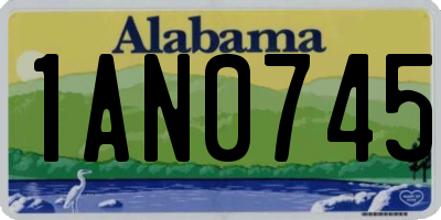 AL license plate 1AN0745