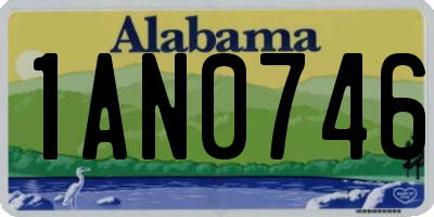 AL license plate 1AN0746