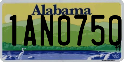 AL license plate 1AN0750