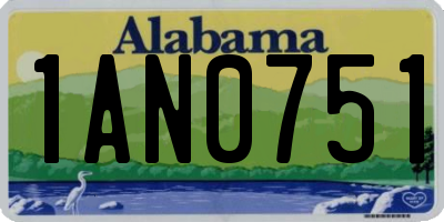 AL license plate 1AN0751