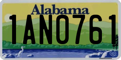 AL license plate 1AN0761