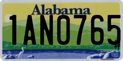 AL license plate 1AN0765