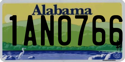 AL license plate 1AN0766