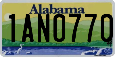 AL license plate 1AN0770