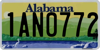 AL license plate 1AN0772