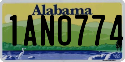 AL license plate 1AN0774