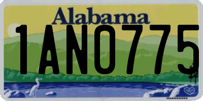 AL license plate 1AN0775