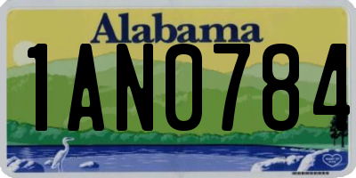 AL license plate 1AN0784