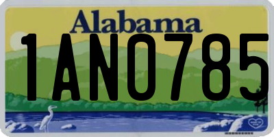 AL license plate 1AN0785
