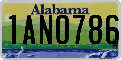 AL license plate 1AN0786