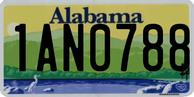 AL license plate 1AN0788