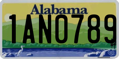 AL license plate 1AN0789