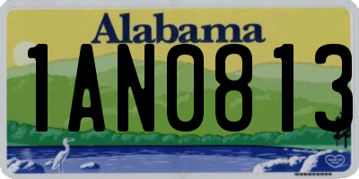 AL license plate 1AN0813