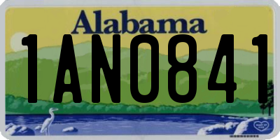 AL license plate 1AN0841