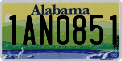 AL license plate 1AN0851