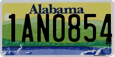 AL license plate 1AN0854