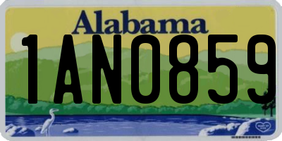 AL license plate 1AN0859